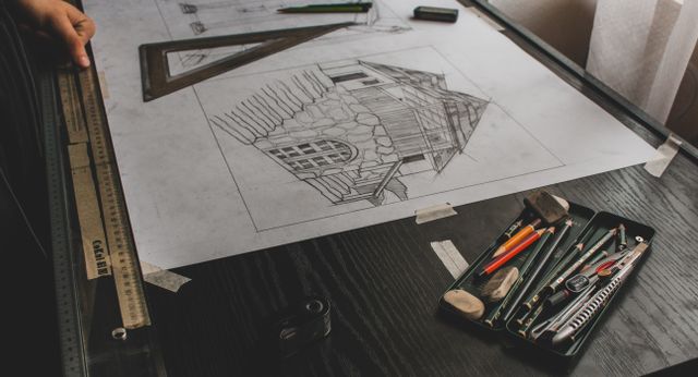 Kompozycja w rysunku architektonicznym – zasady, których warto przestrzegać